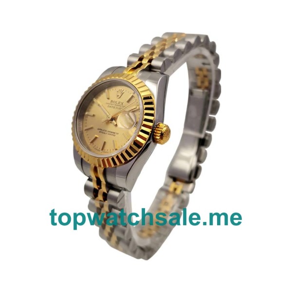 26MM Swiss Steel And Gold Cases Replica Rolex Lady-Datejust 76193 UK Watches >> Rolexsubmariner.uk.com