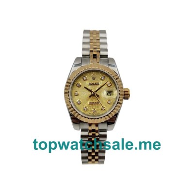 26MM Swiss Steel And Gold Cases Replica Rolex Lady-Datejust 179173 UK Watches >> Rolexsubmariner.uk.com