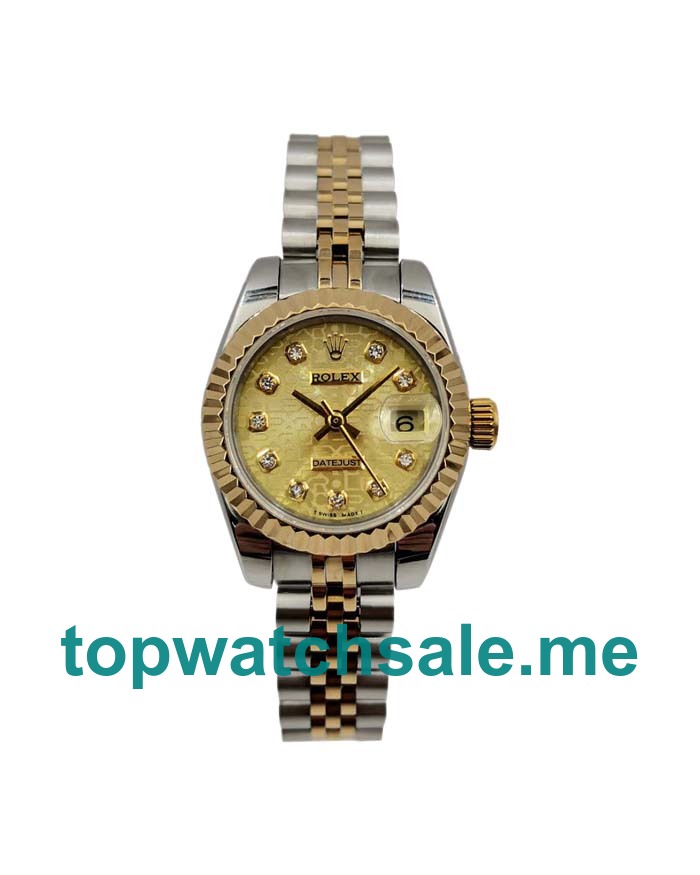 26MM Swiss Steel And Gold Cases Replica Rolex Lady-Datejust 179173 UK Watches >> Rolexsubmariner.uk.com