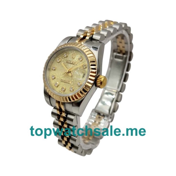 26MM Swiss Steel And Gold Cases Replica Rolex Lady-Datejust 179173 UK Watches >> Rolexsubmariner.uk.com