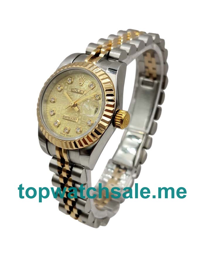 26MM Swiss Steel And Gold Cases Replica Rolex Lady-Datejust 179173 UK Watches >> Rolexsubmariner.uk.com