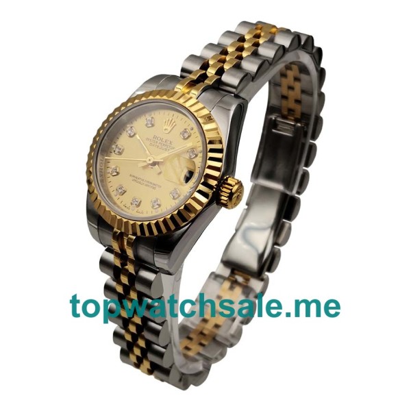 26MM Swiss Steel And Gold Cases Replica Rolex Lady-Datejust 179173 UK Watches >> Rolexsubmariner.uk.com