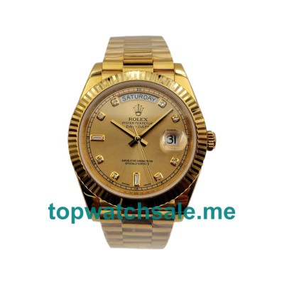 41MM Swiss Gold Cases Replica Rolex Day-Date II 218238 KW UK Watches >> Rolexsubmariner.uk.com