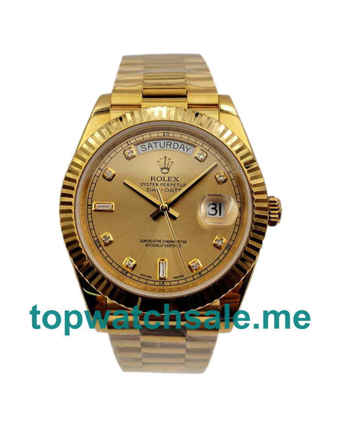 41MM Swiss Gold Cases Replica Rolex Day-Date II 218238 KW UK Watches >> Rolexsubmariner.uk.com
