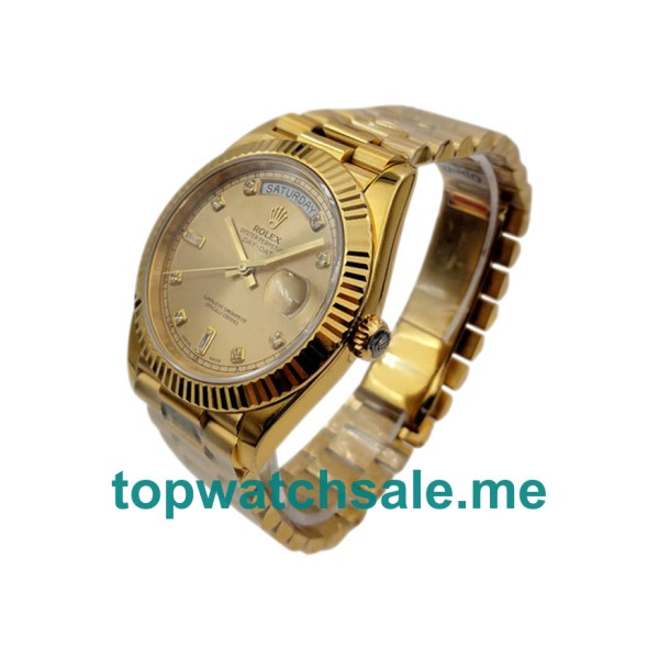 41MM Swiss Gold Cases Replica Rolex Day-Date II 218238 KW UK Watches >> Rolexsubmariner.uk.com