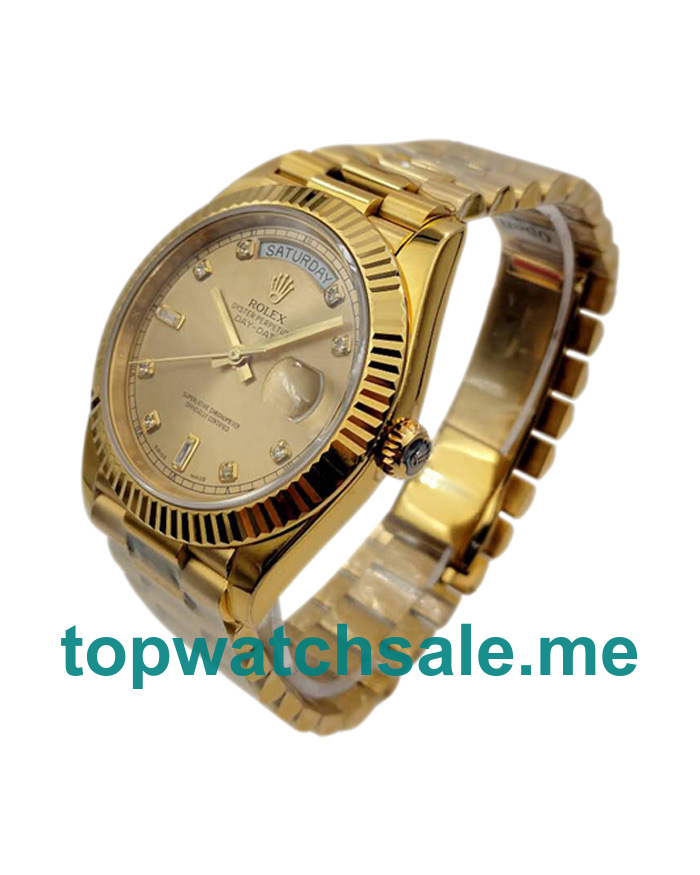 41MM Swiss Gold Cases Replica Rolex Day-Date II 218238 KW UK Watches >> Rolexsubmariner.uk.com