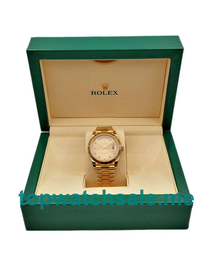 41MM Swiss Gold Cases Replica Rolex Day-Date II 218238 KW UK Watches >> Rolexsubmariner.uk.com