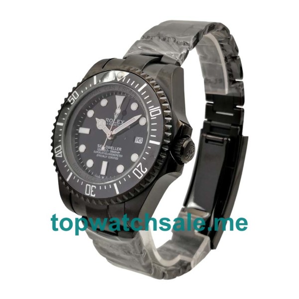 44MM Black Steel Cases Replica Rolex Sea-Dweller Deepsea 116660 UK Watches >> Rolexsubmariner.uk.com