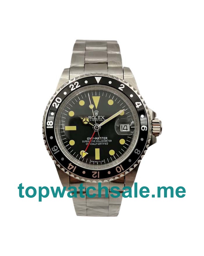 40MM Steel Cases Replica Rolex GMT-Master 1675 UK Watches >> Rolexsubmariner.uk.com