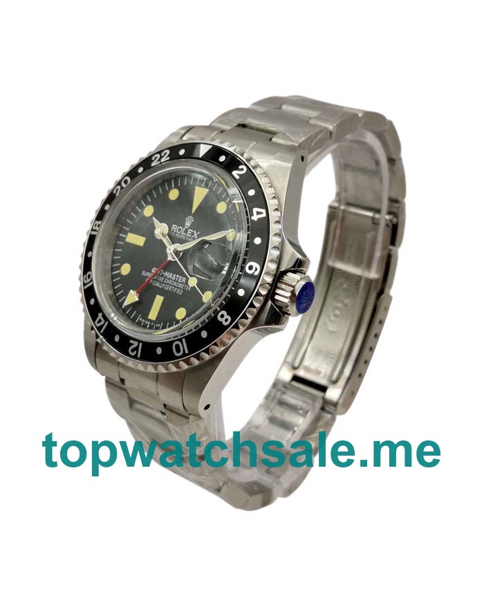 40MM Steel Cases Replica Rolex GMT-Master 1675 UK Watches >> Rolexsubmariner.uk.com