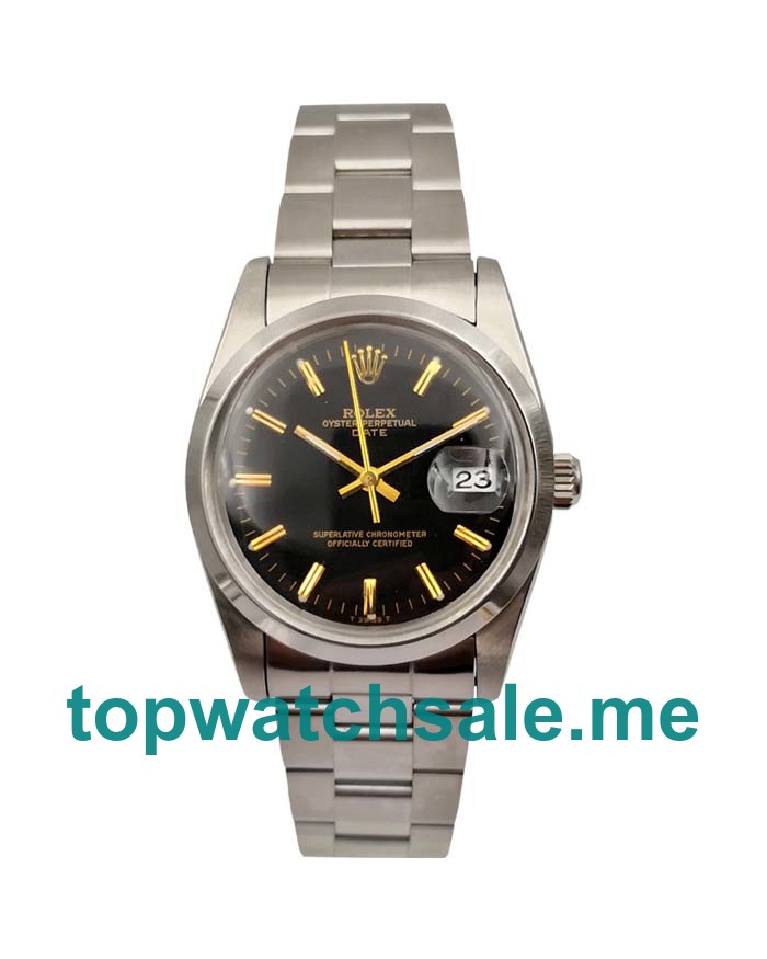 34MM Steel Cases Replica Rolex Oyster Perpetual Date 115200 UK Watches >> Rolexsubmariner.uk.com