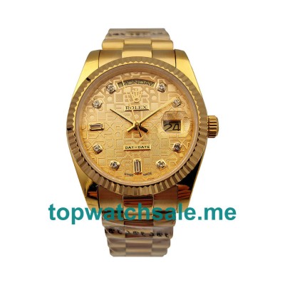 36MM Gold Cases Replica Rolex Day-Date 118238 UK Watches >> Rolexsubmariner.uk.com