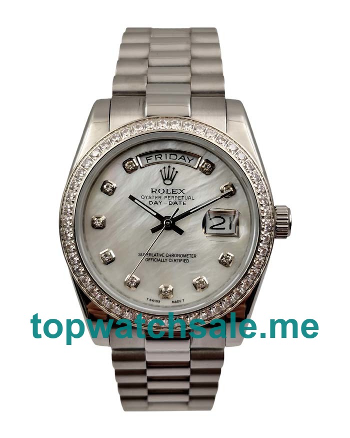 36MM Steel Cases Replica Rolex Day-Date 118346 UK Watches >> Rolexsubmariner.uk.com