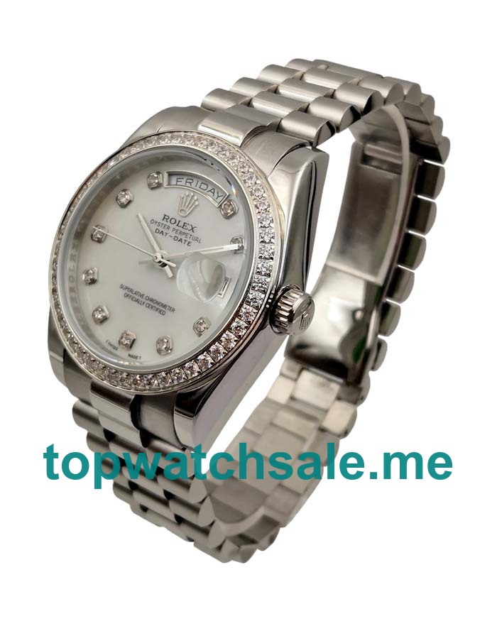 36MM Steel Cases Replica Rolex Day-Date 118346 UK Watches >> Rolexsubmariner.uk.com