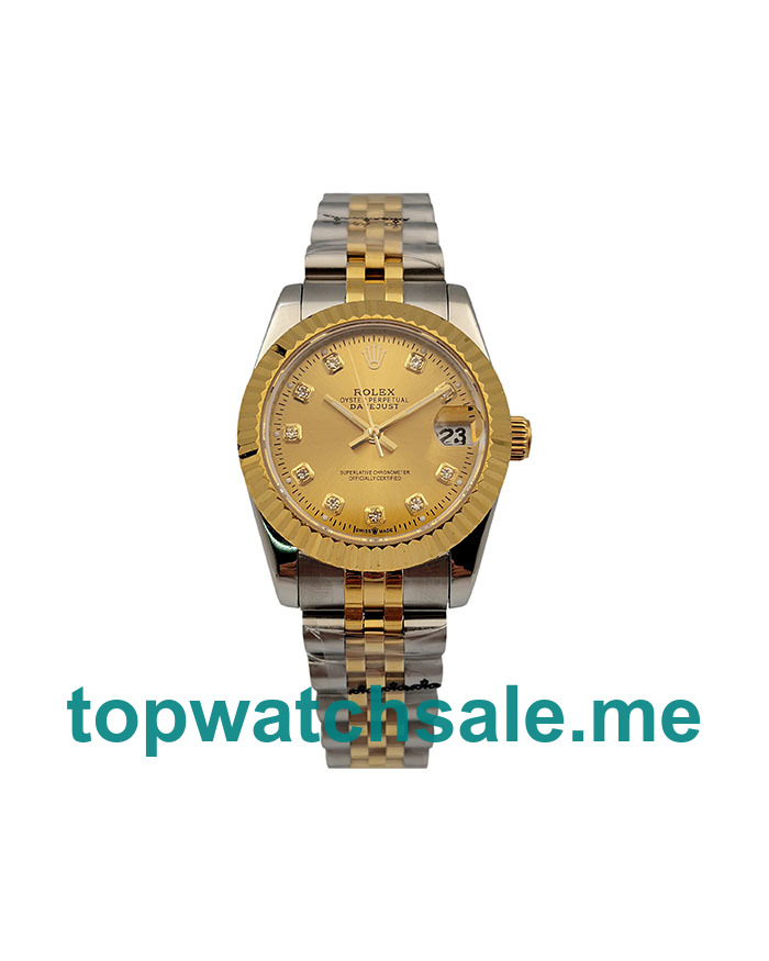 31MM Steel And Gold Cases Replica Rolex Datejust 178273 UK Watches >> Rolexsubmariner.uk.com