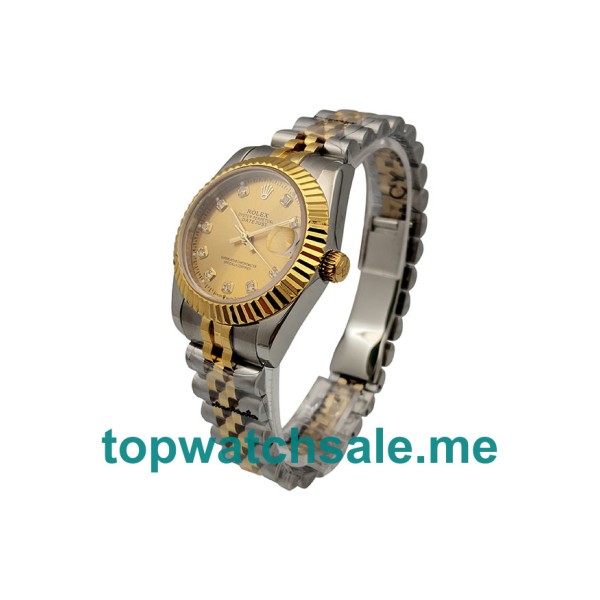 31MM Steel And Gold Cases Replica Rolex Datejust 178273 UK Watches >> Rolexsubmariner.uk.com