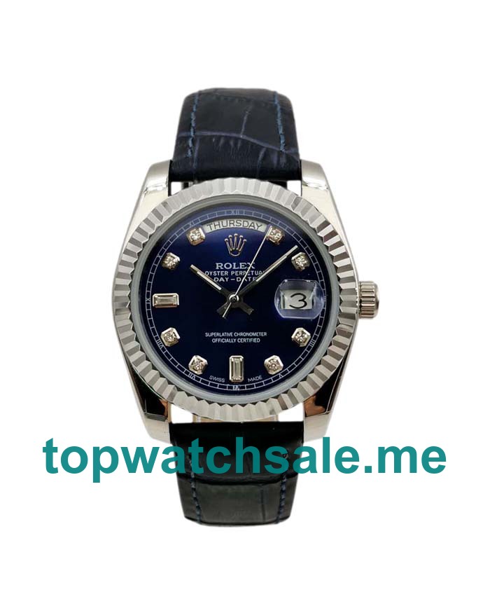36MM White Gold Cases Replica Rolex Day-Date 118139 UK Watches >> Rolexsubmariner.uk.com