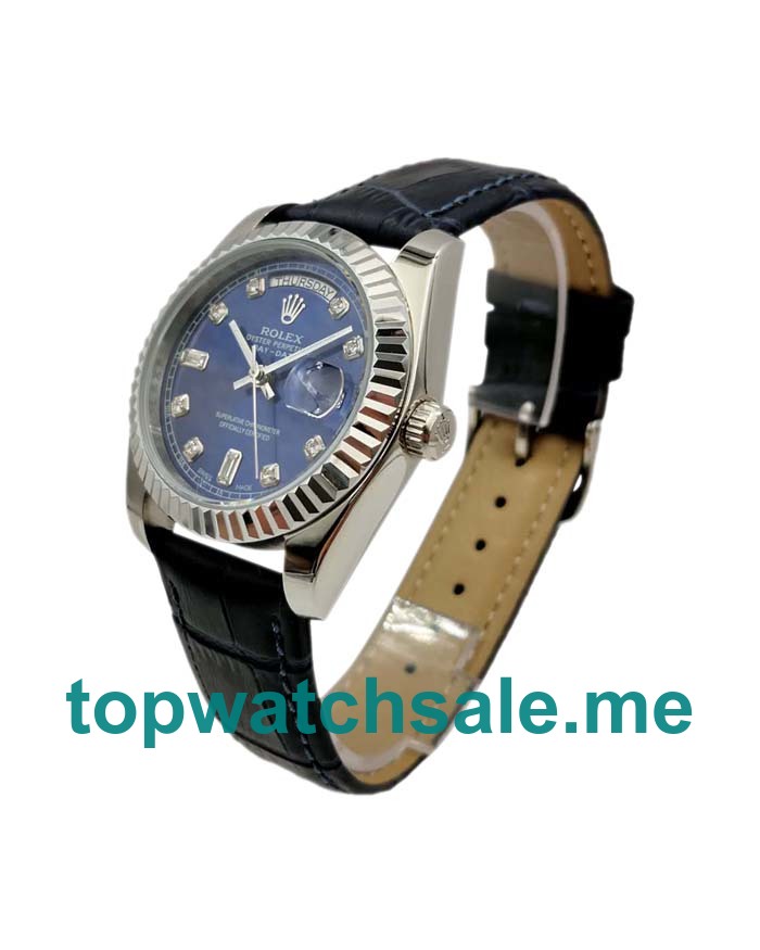 36MM White Gold Cases Replica Rolex Day-Date 118139 UK Watches >> Rolexsubmariner.uk.com