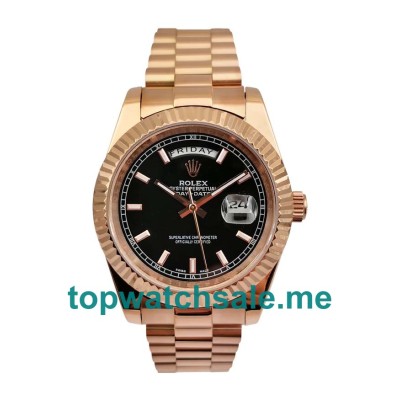 41MM Rose Gold Cases Replica Rolex Day-Date II 218235 UK Watches >> Rolexsubmariner.uk.com