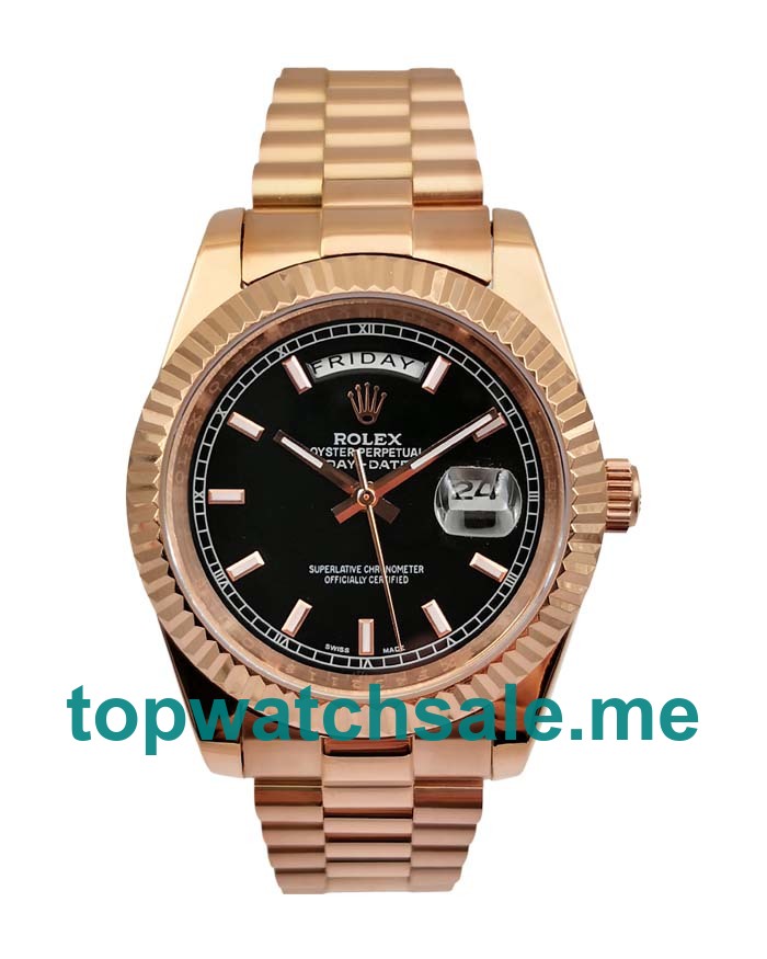 41MM Rose Gold Cases Replica Rolex Day-Date II 218235 UK Watches >> Rolexsubmariner.uk.com
