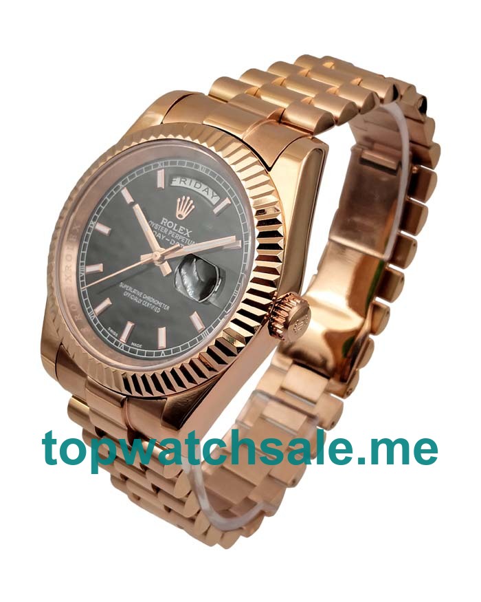 41MM Rose Gold Cases Replica Rolex Day-Date II 218235 UK Watches >> Rolexsubmariner.uk.com