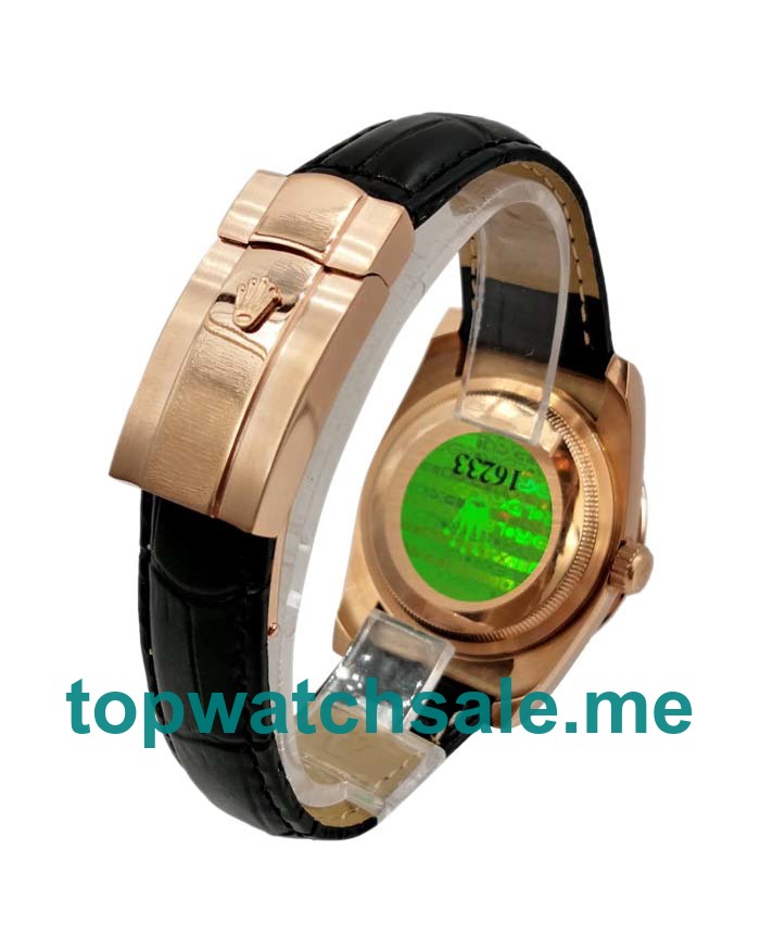 36MM Rose Gold Cases Replica Rolex Day-Date 118135 UK Watches >> Rolexsubmariner.uk.com