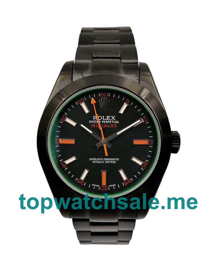 40MM Swiss Black Steel Cases Replica Rolex Milgauss 116400 GV UK Watches >> Rolexsubmariner.uk.com
