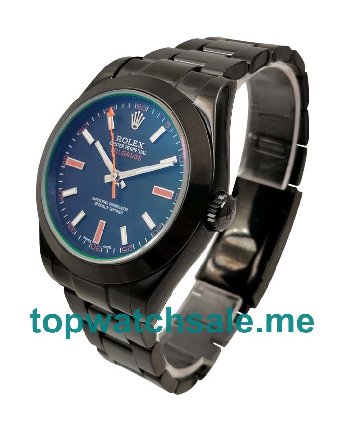 40MM Swiss Black Steel Cases Replica Rolex Milgauss 116400 GV UK Watches >> Rolexsubmariner.uk.com