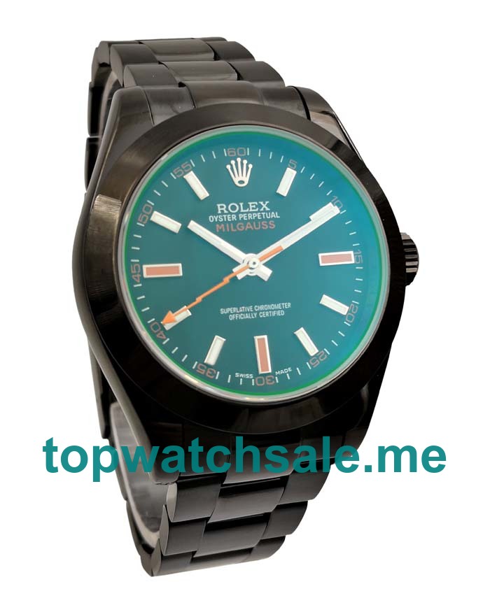 40MM Swiss Black Steel Cases Replica Rolex Milgauss 116400 GV UK Watches >> Rolexsubmariner.uk.com