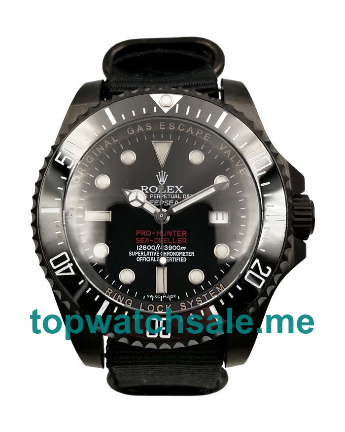 44MM Swiss Black Steel Cases Replica Rolex Sea-Dweller Deepsea 116660 UK Watches >> Rolexsubmariner.uk.com