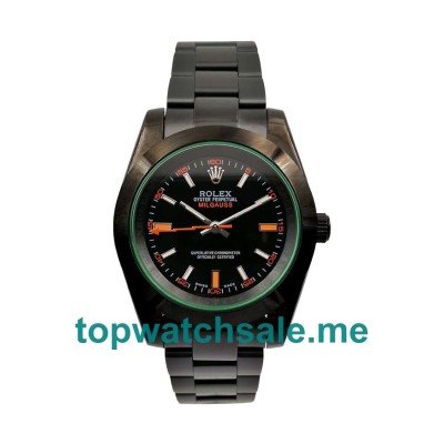 40MM Black Steel Cases Replica Rolex Milgauss 116400 GV UK Watches >> Rolexsubmariner.uk.com
