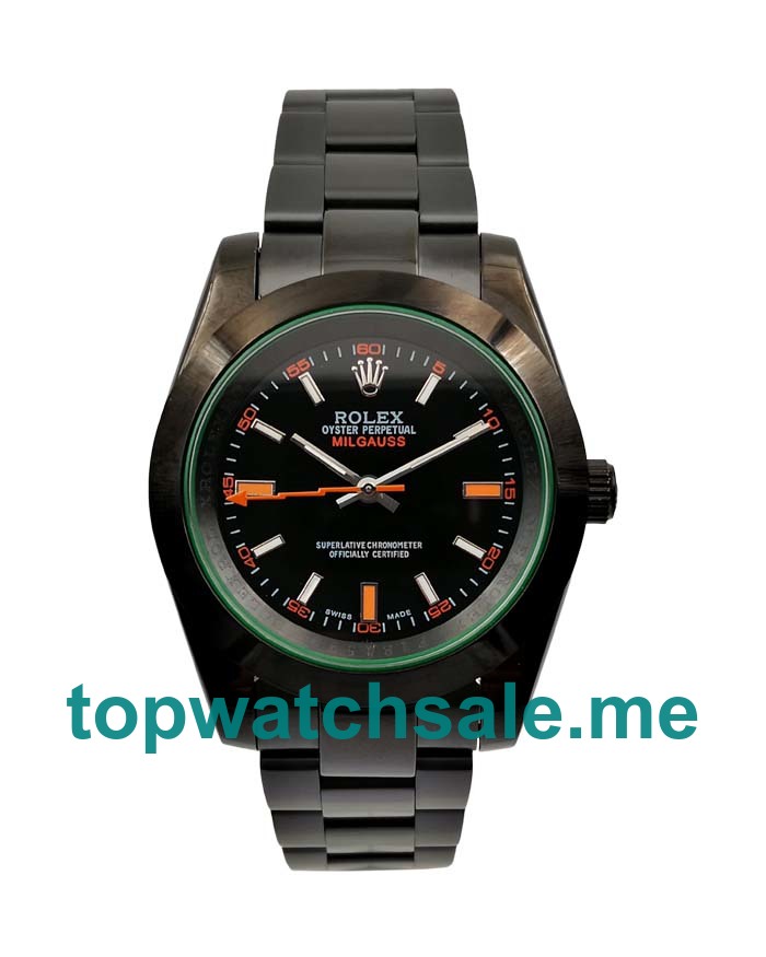 40MM Black Steel Cases Replica Rolex Milgauss 116400 GV UK Watches >> Rolexsubmariner.uk.com