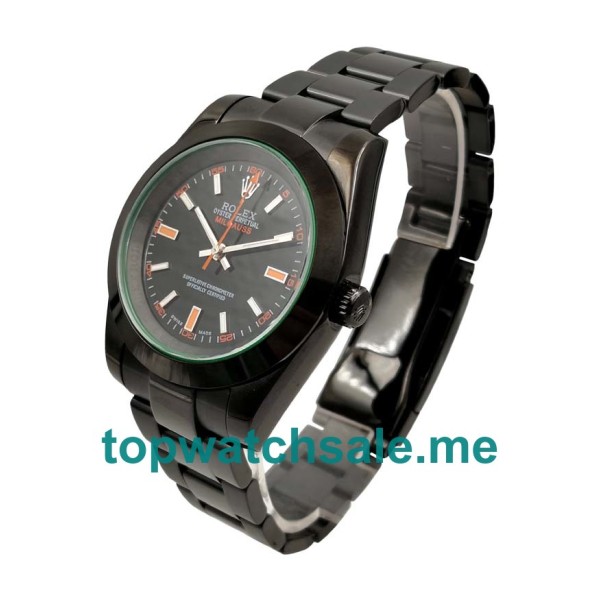 40MM Black Steel Cases Replica Rolex Milgauss 116400 GV UK Watches >> Rolexsubmariner.uk.com