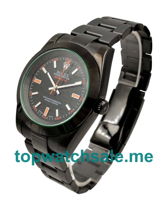 40MM Black Steel Cases Replica Rolex Milgauss 116400 GV UK Watches >> Rolexsubmariner.uk.com