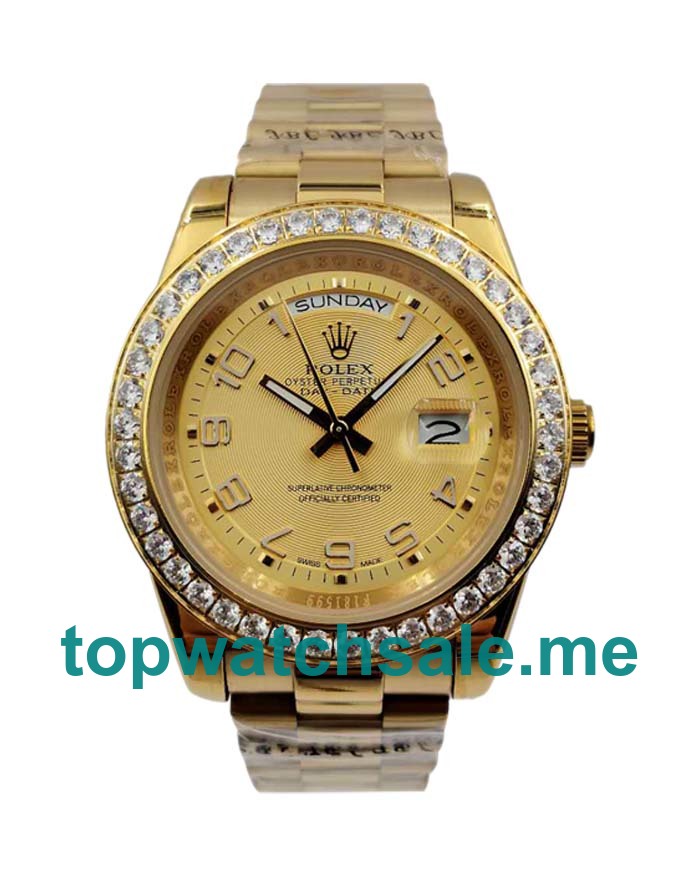 41MM Gold Cases Replica Rolex Day-Date II 218348 UK Watches >> Rolexsubmariner.uk.com