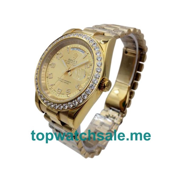 41MM Gold Cases Replica Rolex Day-Date II 218348 UK Watches >> Rolexsubmariner.uk.com