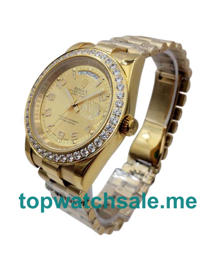 41MM Gold Cases Replica Rolex Day-Date II 218348 UK Watches >> Rolexsubmariner.uk.com