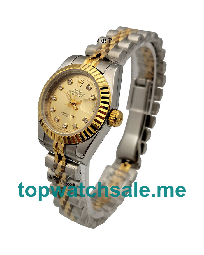 26MM Steel And Gold Cases Replica Rolex Lady-Datejust 69173 UK Watches >> Rolexsubmariner.uk.com