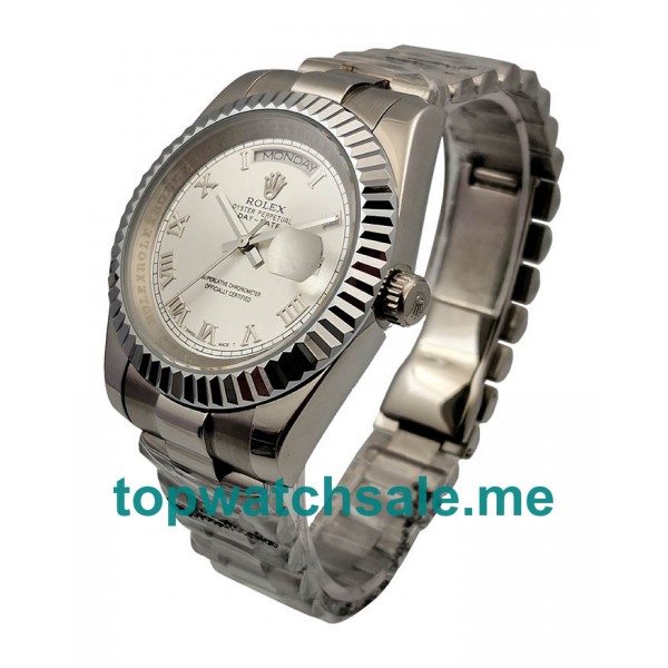 41MM White Gold Cases Replica Rolex Day-Date II 218239 UK Watches >> Rolexsubmariner.uk.com