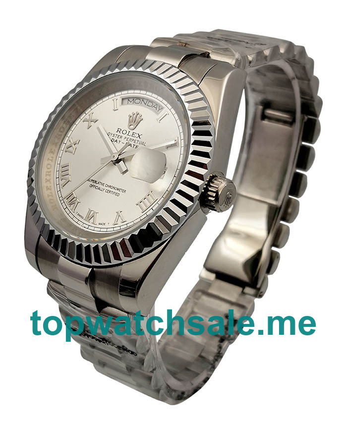 41MM White Gold Cases Replica Rolex Day-Date II 218239 UK Watches >> Rolexsubmariner.uk.com
