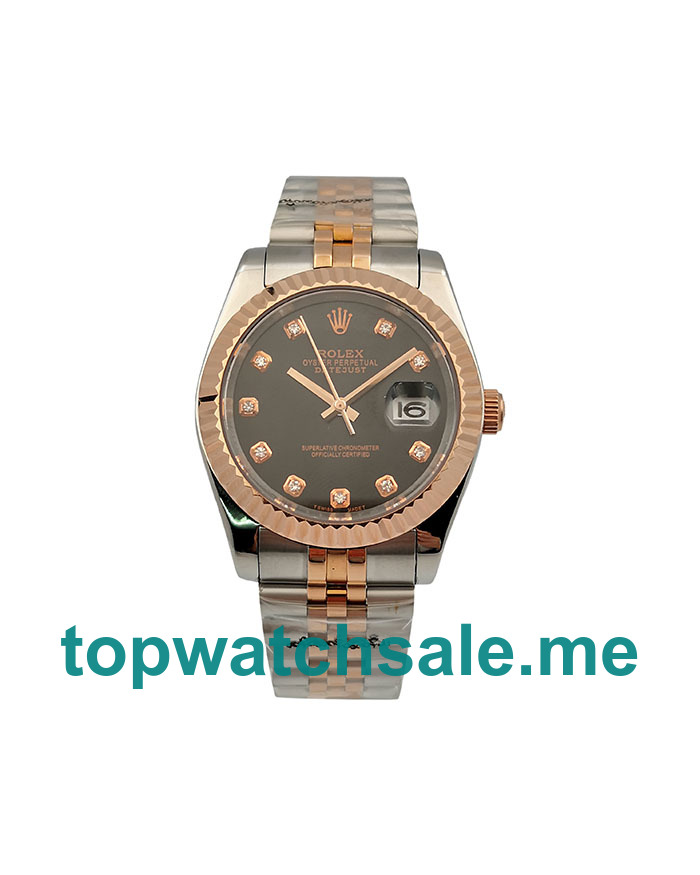 36MM Steel And Rose Gold Cases Replica Rolex Datejust 116231 UK Watches >> Rolexsubmariner.uk.com