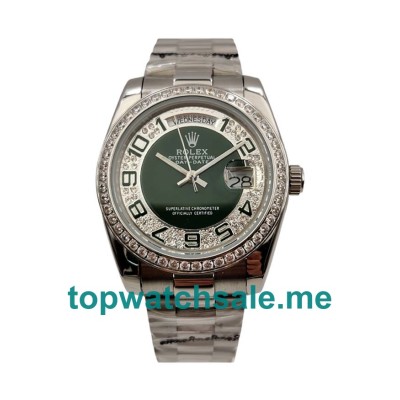 36MM Steel Cases Replica Rolex Day-Date 118346 UK Watches >> Rolexsubmariner.uk.com