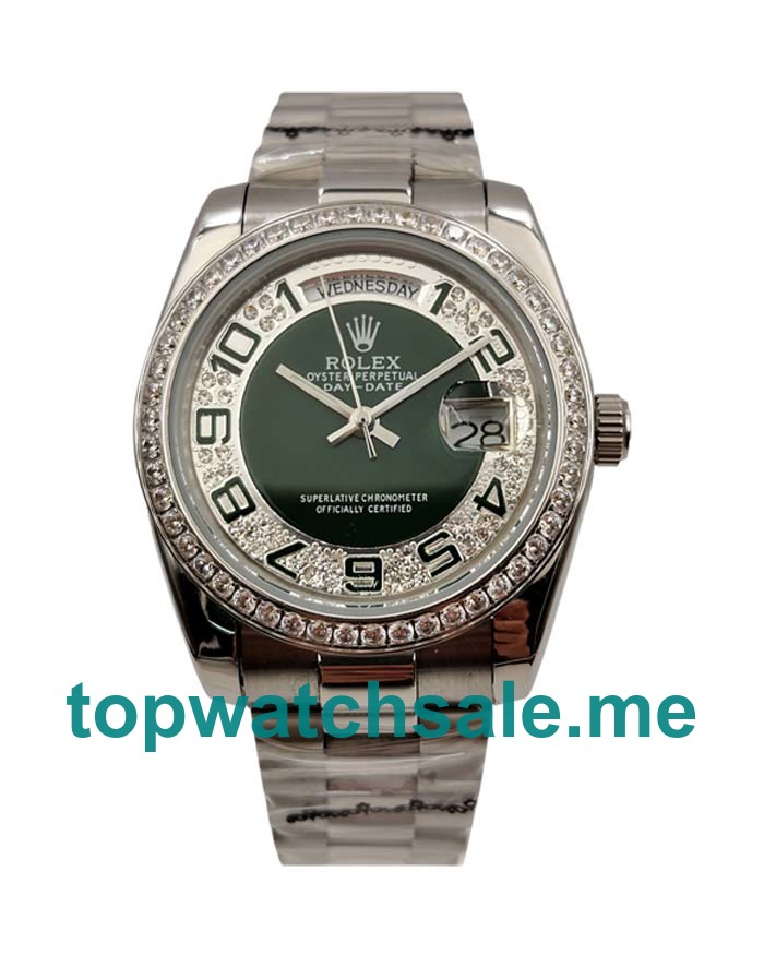 36MM Steel Cases Replica Rolex Day-Date 118346 UK Watches >> Rolexsubmariner.uk.com