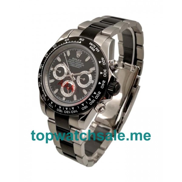 40MM Steel And Black Steel Cases Replica Rolex Daytona 116500 LN UK Watches >> Rolexsubmariner.uk.com