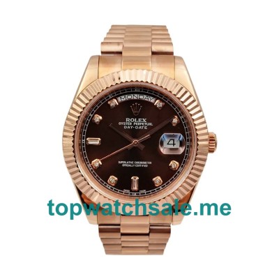 41MM Swiss Rose Gold Cases Replica Rolex Day-Date 218235 UK Watches >> Rolexsubmariner.uk.com
