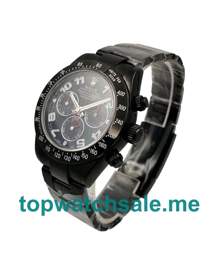 40MM Swiss Black Steel Cases Replica Rolex Daytona 116509 UK Watches >> Rolexsubmariner.uk.com