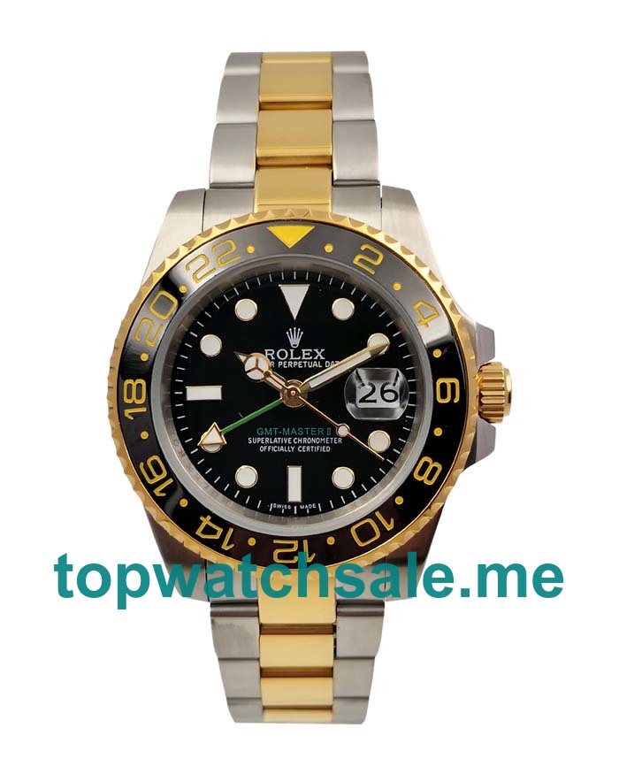40MM Steel And Gold Cases Replica Rolex GMT-Master II 116713 LN UK Watches >> Rolexsubmariner.uk.com
