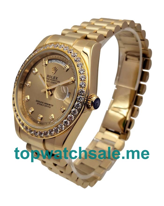 41MM Gold Cases Replica Rolex Day-Date 218348 UK Watches >> Rolexsubmariner.uk.com