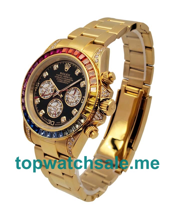 40MM Gold Cases Replica Rolex Daytona 116598 RBOW UK Watches >> Rolexsubmariner.uk.com