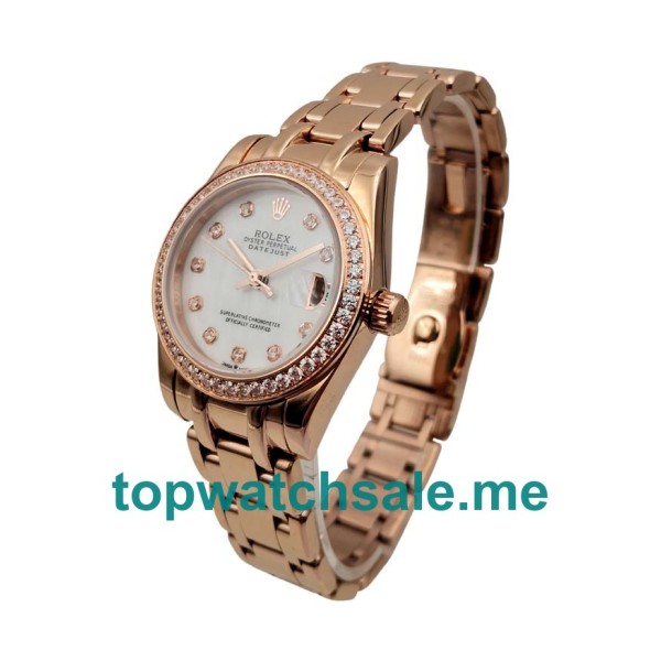31MM Rose Gold Cases Replica Rolex Pearlmaster 81285 UK Watches >> Rolexsubmariner.uk.com